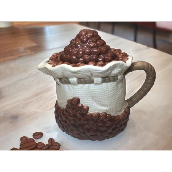 Potpourri Designs Ceramic Figural Coffee Beans Teapot - Picture 1 of 8